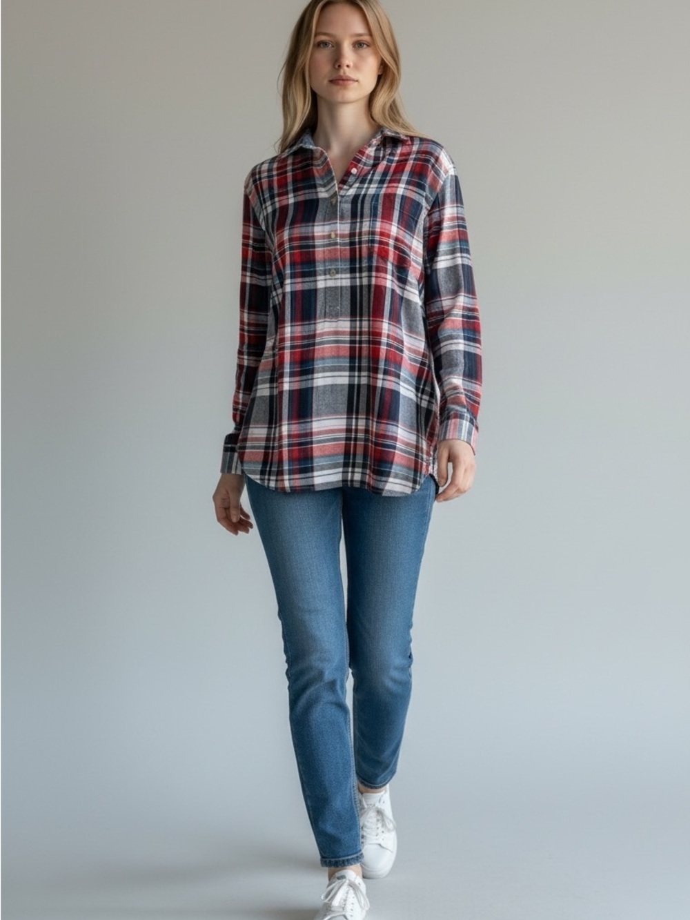 Tommy Hilfiger plaid top size large